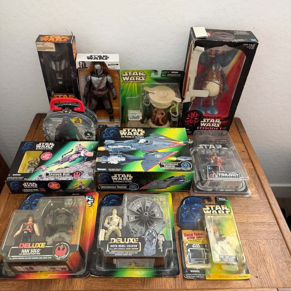 Star Wars Vintage Action Figures Lot Collection Of 11 Luke Skywalker Bacta Tank